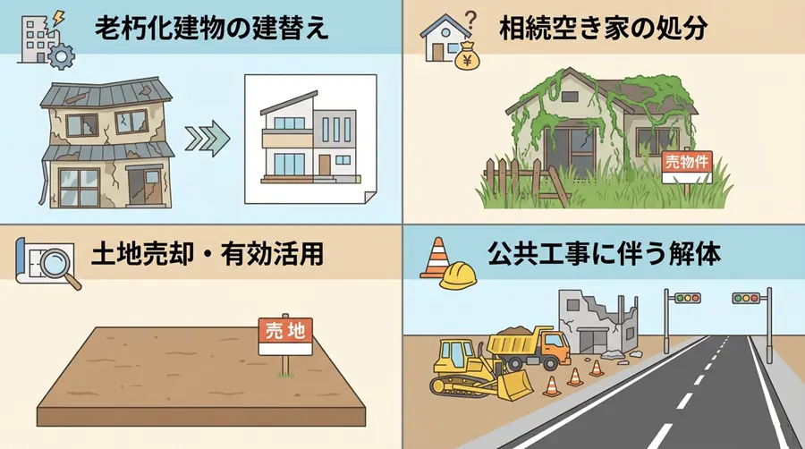 解体が必要なケースとは？