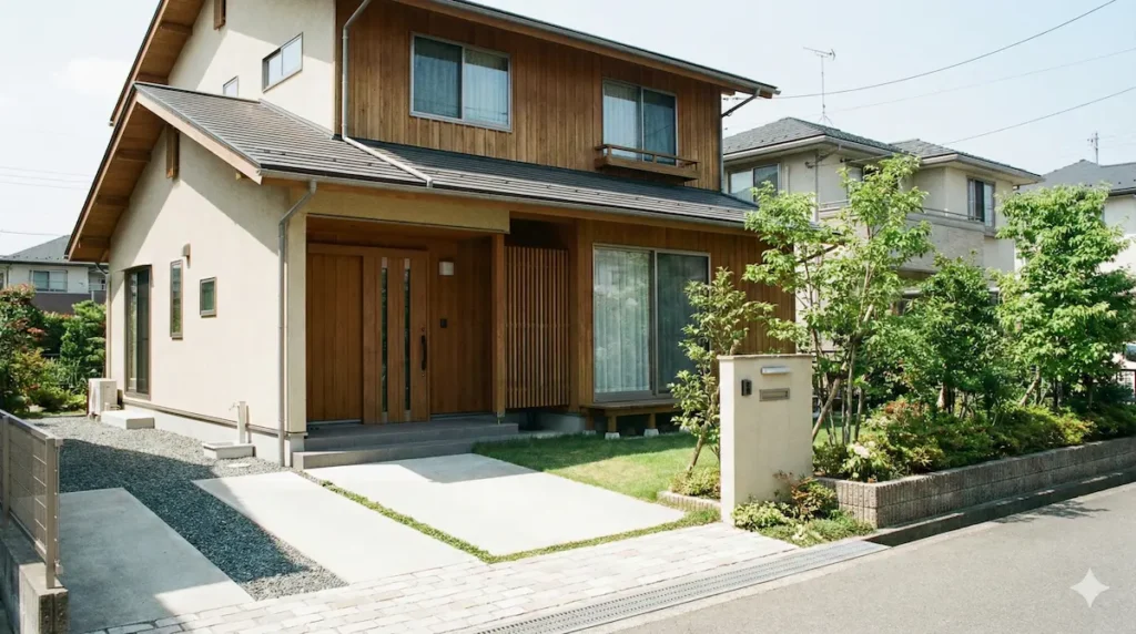 福岡市で給水装置工事が行われる住宅の外観