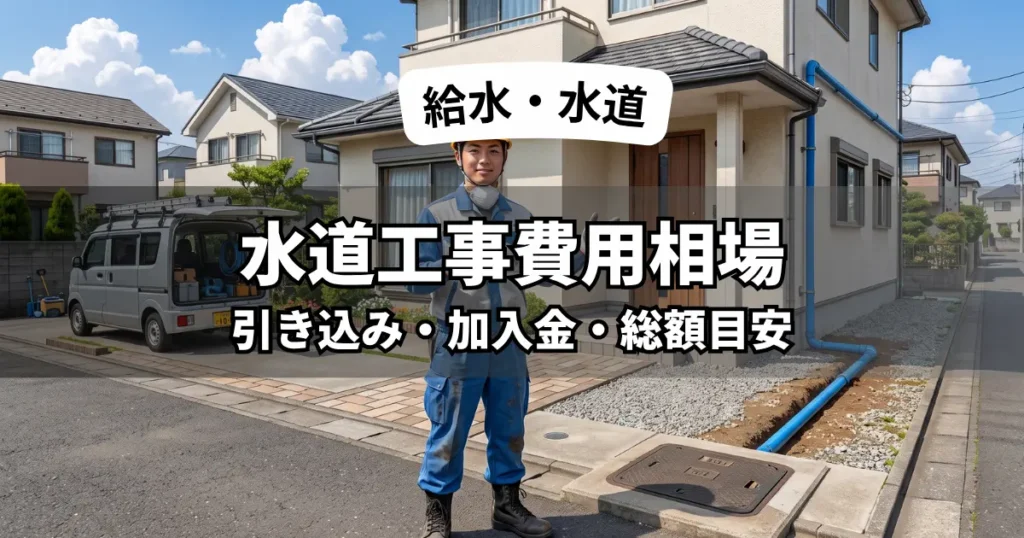 福岡市の水道工事（給水工事）の引き込み工事と配管工事完成後の画像